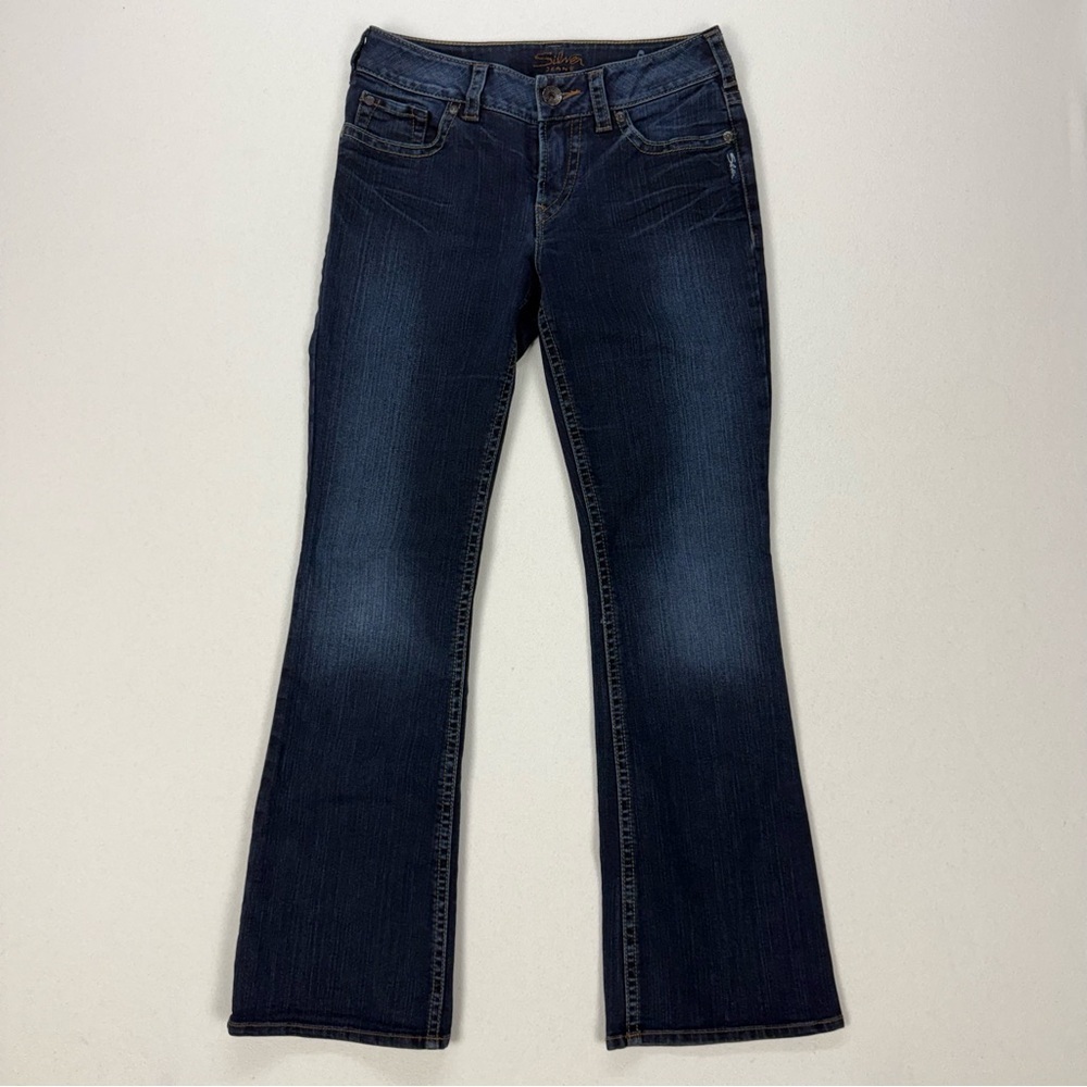 Silver Jeans Suki Low Rise Boot Cut Dark Wash